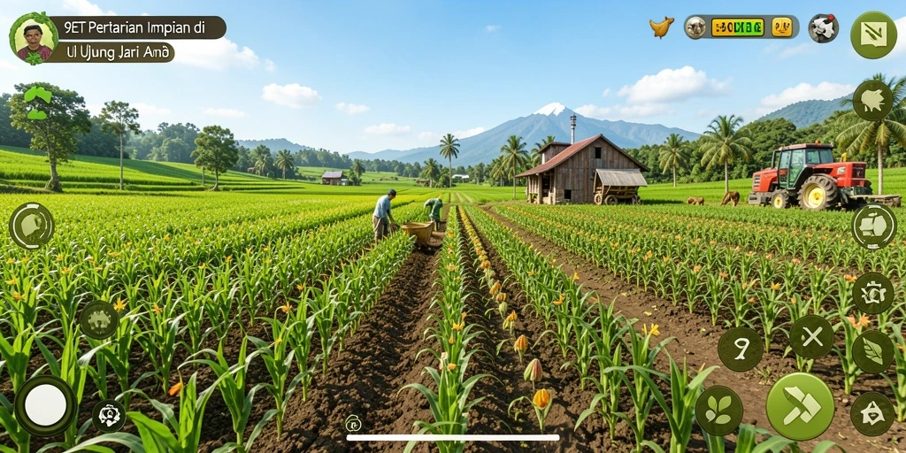 Gameplay yang menarik dan interaktif dalam dunia pertanian.