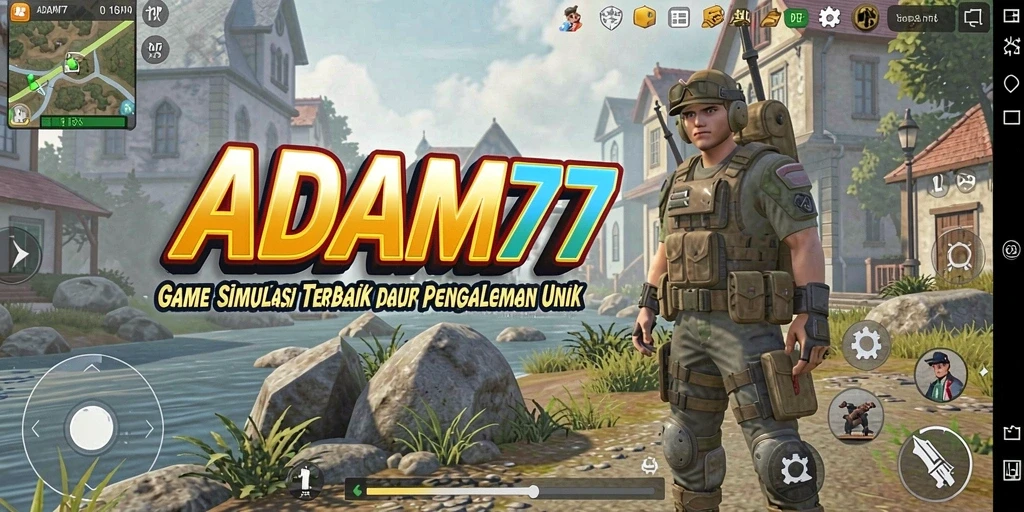 Tampilan gameplay menarik di dalam ADAM77 dengan grafis realistis.