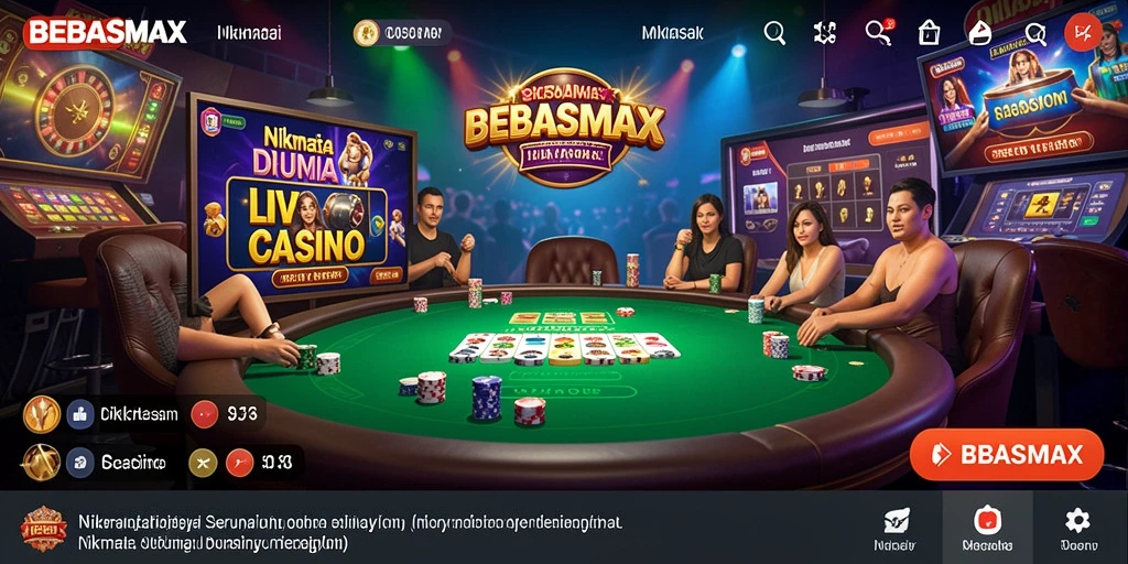 Tampilan gameplay BEBASMAX yang menarik dan interaktif.