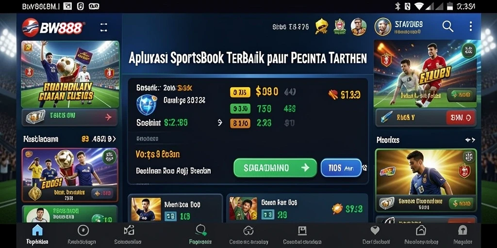 Tampilan gameplay Sportsbook BW888 yang mengasyikkan dan interaktif.