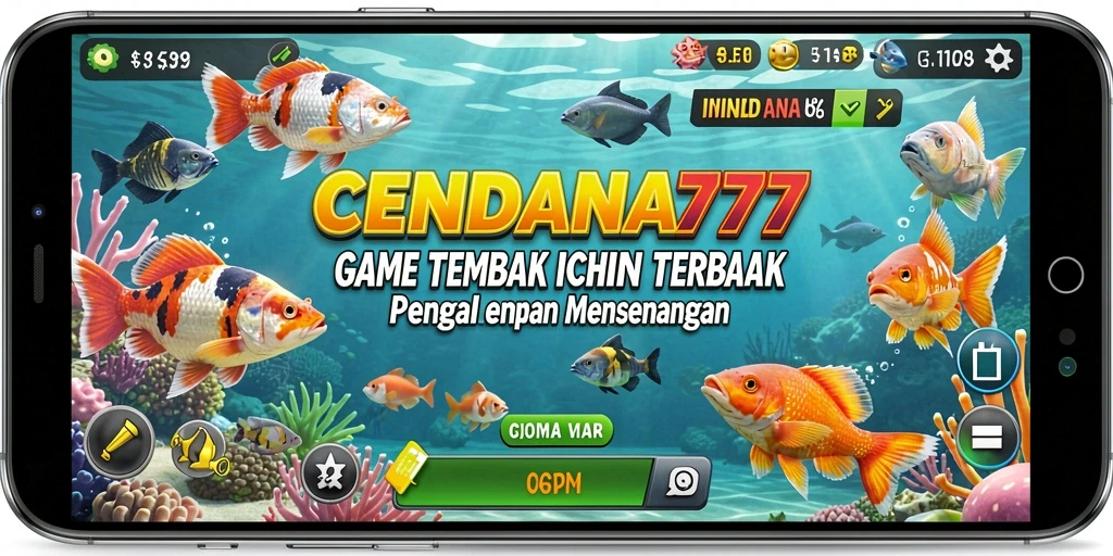 Gameplay seru CENDANA777 menampilkan aksi menembak ikan yang penuh warna.
