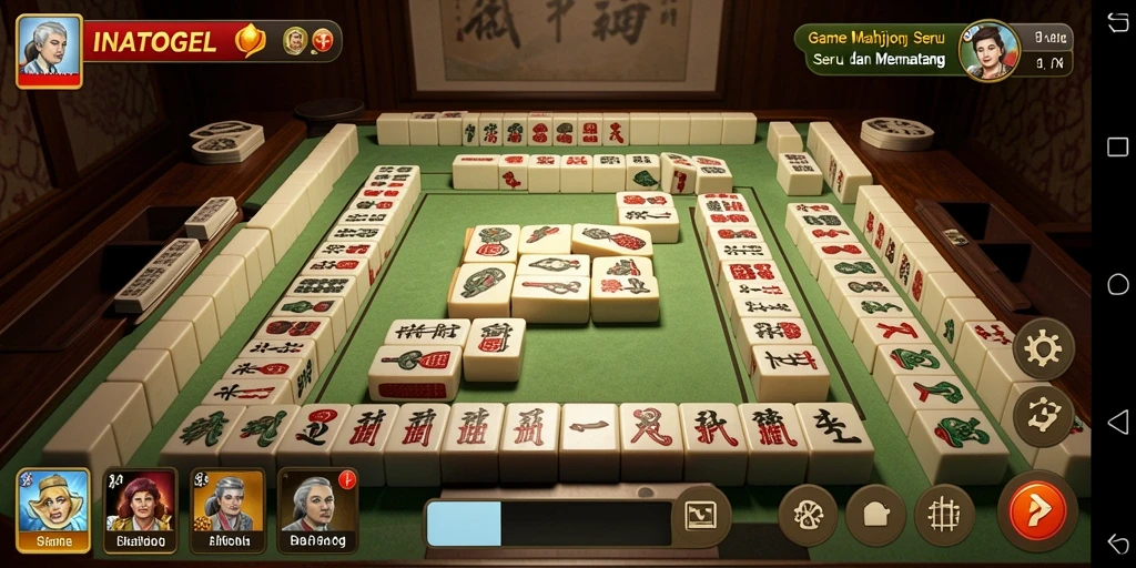 Screenshot INATOGEL menampilkan momen seru permainan Mahjong.