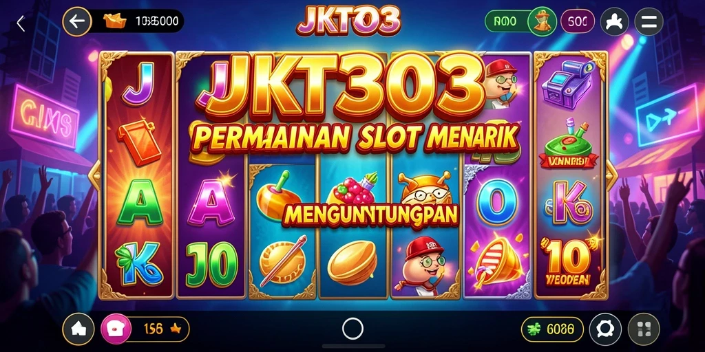 Screenshot gameplay JKT303 menampilkan putaran Slot yang mendebarkan.