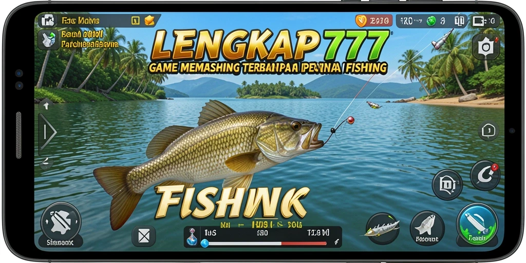 Tampilan menarik dari gameplay LENGKAP777 dengan aksi memancing yang seru.