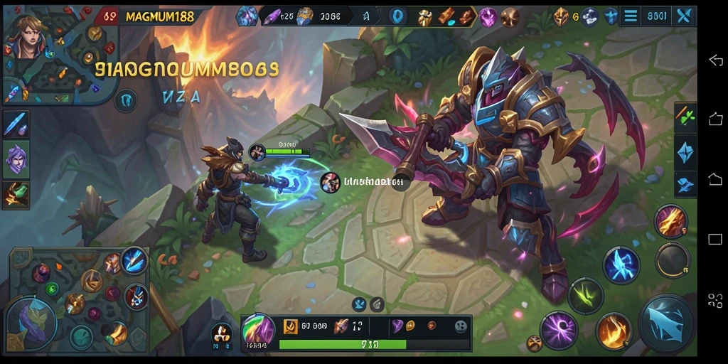 Tampilan gameplay seru di MAGNUM188 saat pertempuran tim berlangsung.