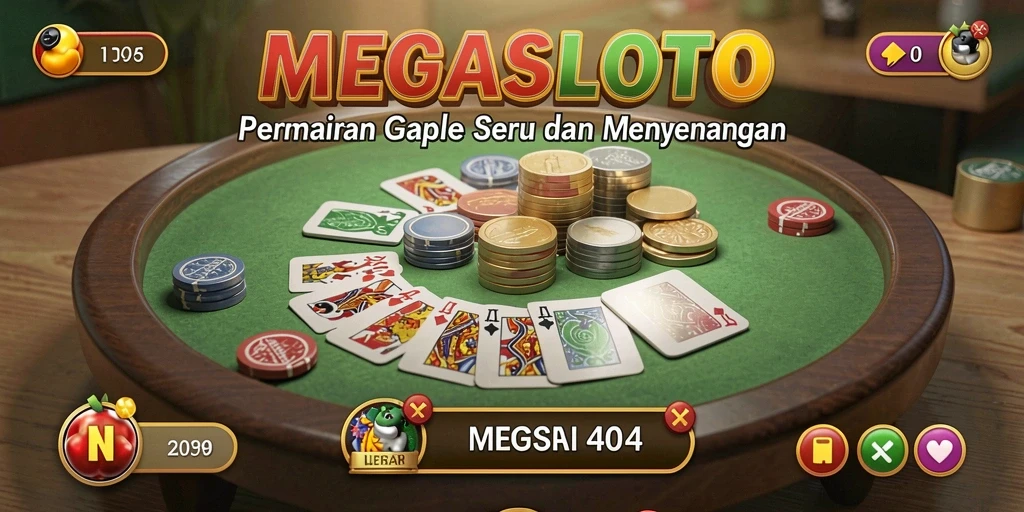 Tampilan gameplay seru MEGASLOTO yang menarik dan penuh warna.