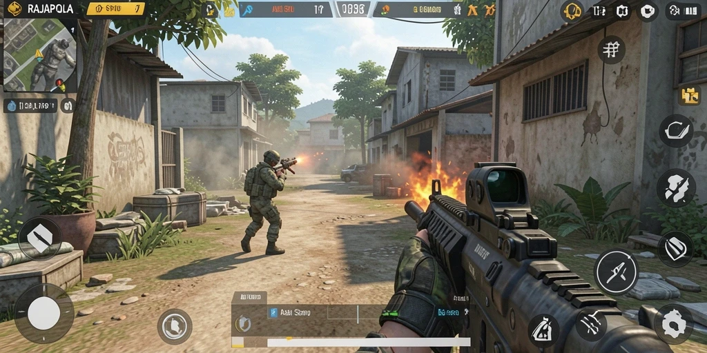 Gameplay seru RAJAPOLA dengan aksi yang menegangkan.