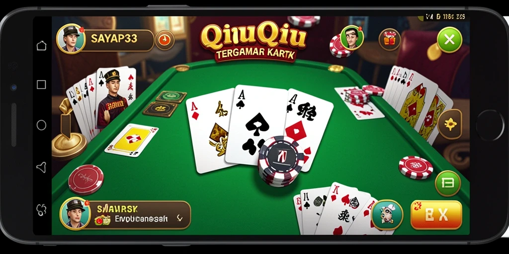 Tampilan gameplay QiuQiu yang seru dan menegangkan di SAYAP33.