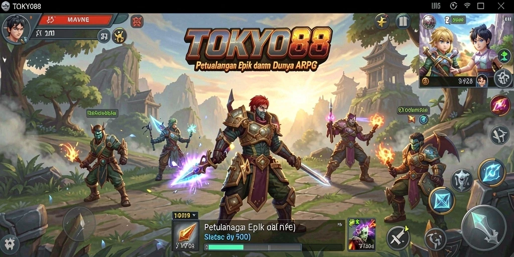 Gameplay menegangkan di dunia fantasi TOKYO88 yang memukau.